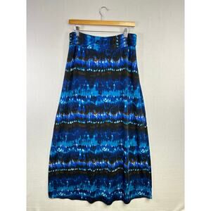 Bobbie Brooks Tie Dye 1X Maxi Skirt Beachy Festival